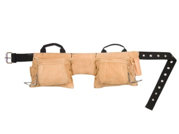 AP-527X Heavy-Duty Leather Work Apron 12 Pocket                                 