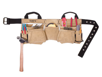 AP-622A Carpenter's Apron Split Grain Leather                                   