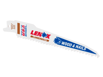 LumberWolf Reciprocating Saw Blade 152 x 19 x 1.3mm 6 TPI (25 Pack)             
