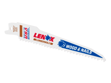 LumberWolf Reciprocating Saw Blade 152 x 19 x 1.3mm 6 TPI (Pack 5)              