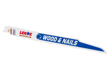 LumberWolf Reciprocating Saw Blade 305 x 19 x 1.3mm 6 TPI (Pack 5)              