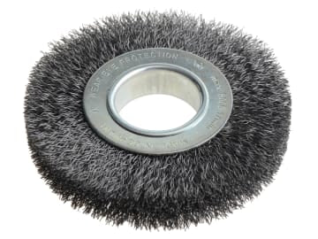 Wheel Brush D125mm x W20-22 x 40 Bore Steel Wire 0.30 + Adaptors Set 2          