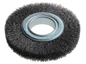 Wheel Brush D150mm x W23-25 x 50 Bore Steel Wire 0.30 + Adaptors Set 3          