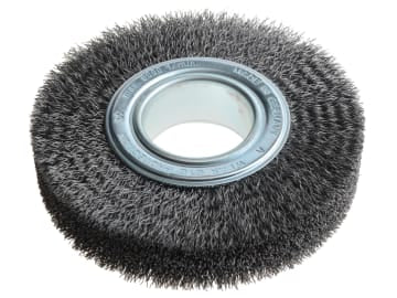 Wheel Brush D150mm x W30-32 x 50 Bore Steel Wire 0.30 + Adaptors Set 3          