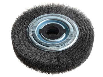 Wheel Brush D200mm x W40-45 x 80 Bore Steel Wire 0.30 + Adaptors Set 4 +1       
