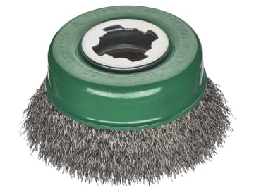 X-Lock Crimped Stainless Steel Brush 85mm Non Spark                             
