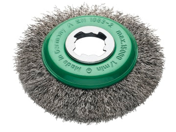X-Lock Crimp Stainless Steel Bevel Brush 115mm Non Spark                        