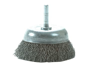 DIY Cup Brush with Shank 75mm, 0.35 Steel Wire                                  