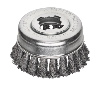 X-Lock Steel Knot Cup Brush 85mm Non Spark                                      