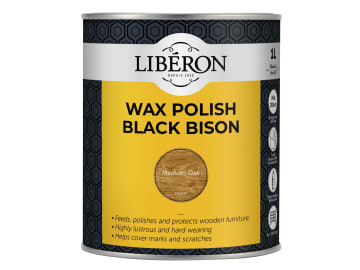 Black Bison Wax Paste Medium Oak 1kg                                            