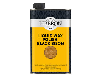 Liquid Wax Polish Black Bison Medium Oak 500ml                                  