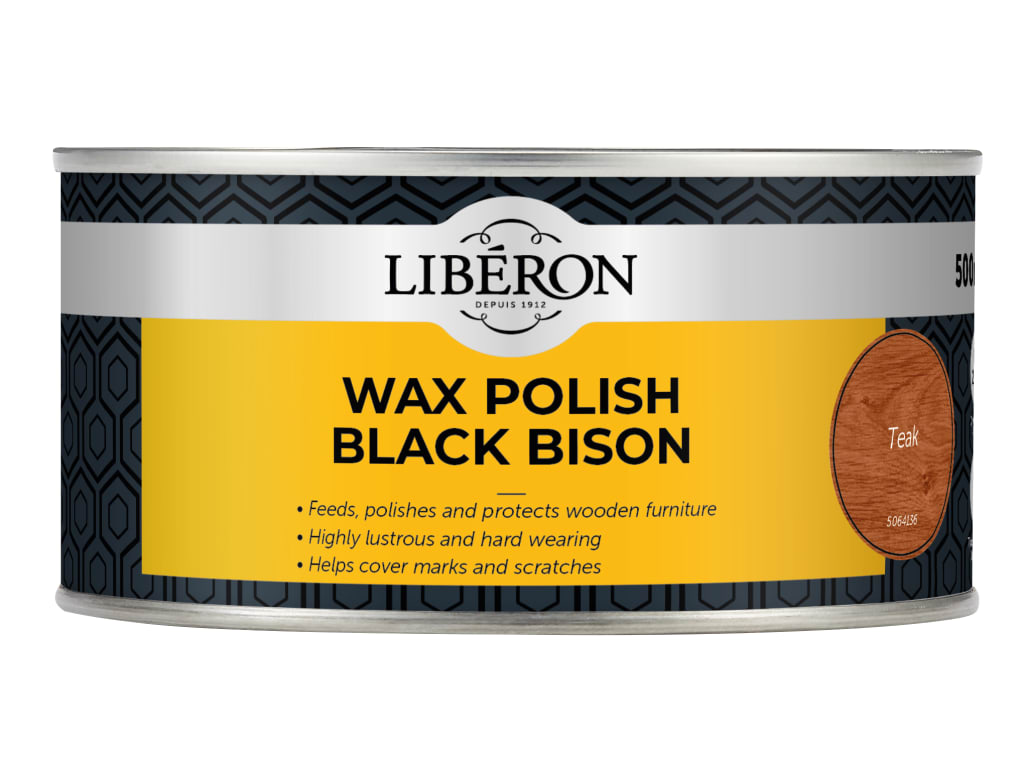 Black Bison Wax Paste Teak 500ml                                                