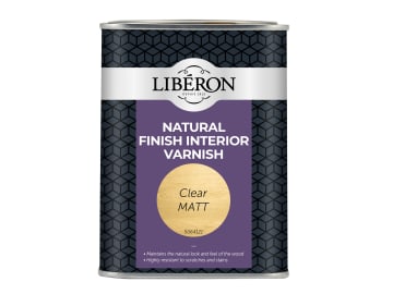 Natural Finish Interior Varnish Clear Matt 1 litre                              
