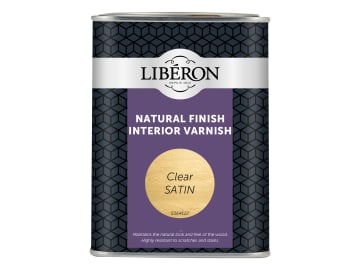 Natural Finish Interior Varnish Clear Satin 1 litre                             
