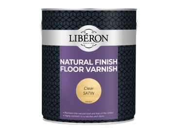 Natural Finish Floor Varnish Clear Satin 2.5 litre                              