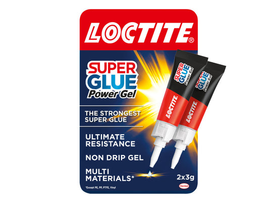 Super Glue Power Gel Tube 2 x 3g                                                