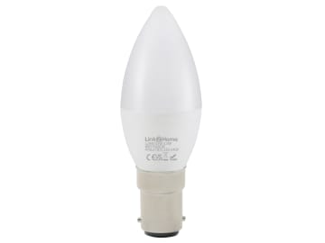 Wi-Fi LED SBC (B15) Opal Candle Dimmable Bulb, White + RGB 470 lm 5.5W          