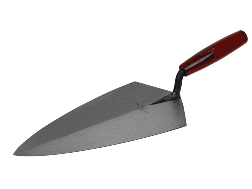 19P Philadelphia Pattern Brick Trowel Plastic Handle 10.1/2in                   