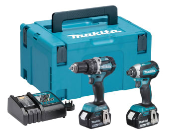 DLX2180TJ Brushless Twin Pack 18V 2 x 5.0Ah Li-ion                              