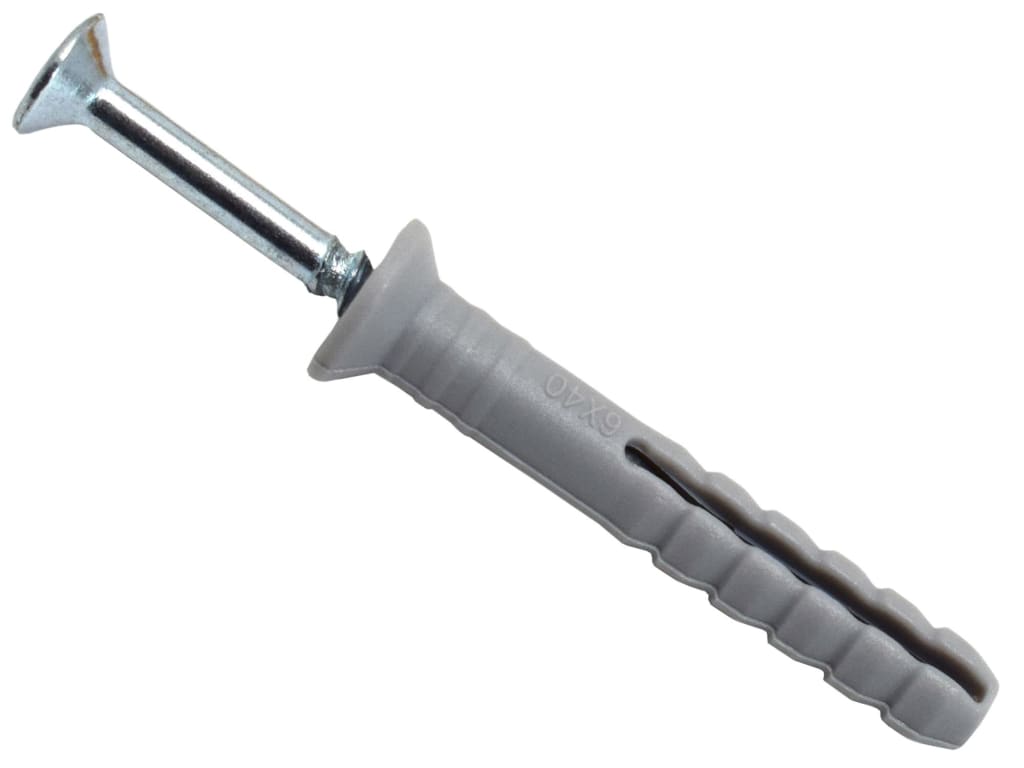 Nylon Hammer-In Fixing 6 x 40mm (150)                                           
