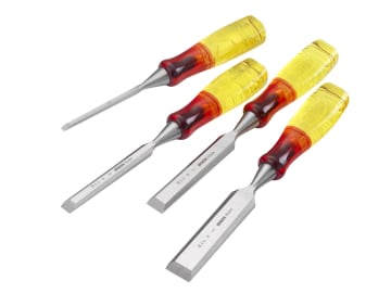 M373 Bevel Edge Chisel Splitproof Handle Set, 4 Piece                           