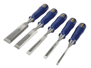 M444 Bevel Edge Chisel Blue Chip Handle Set, 5 Piece                            