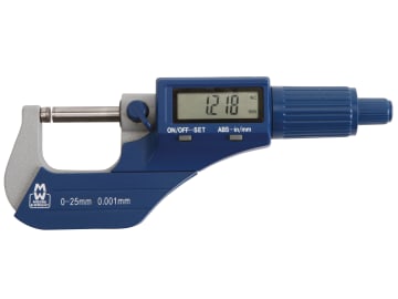MW200-01DBL Digital External Micrometer 0-25mm/0-1in 0.001mm/.00005in           
