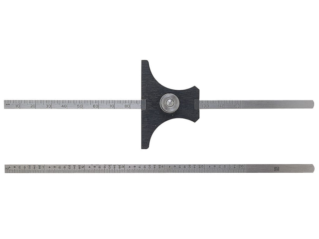 Reversible Base Depth Gauges Metric 0-150mm                                     