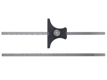 Reversible Base Depth Gauge Metric/Imperial 0-6in                               