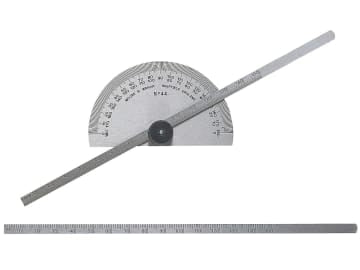 Protractor Type Depth Gauge Metric 0-150mm                                      