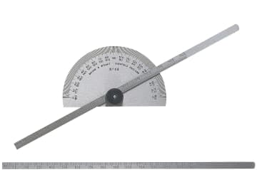 Protractor Type Depth Gauge Metric/Imperial 0-6in                               