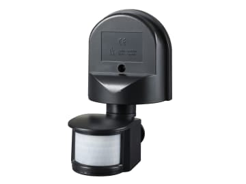 Wall Mounted PIR Motion Detector Black                                          