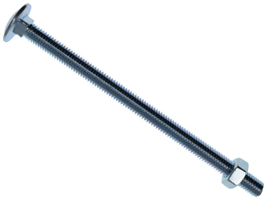 Cup Square Hex Bolt & Nut ZP M8 x 130mm Box 10                                  