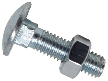 Cup Square Hex Bolt & Nut ZP M8 x 30mm Box 50                                   
