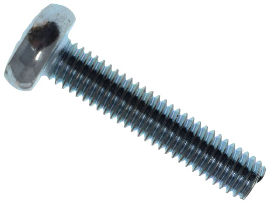 Machine Screw Pozi Compatible Pan Head ZP M6 x 30mm Box 25                      
