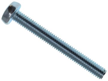 Machine Screw Pozi Compatible Pan Head ZP M6 x 50mm Box 25                      