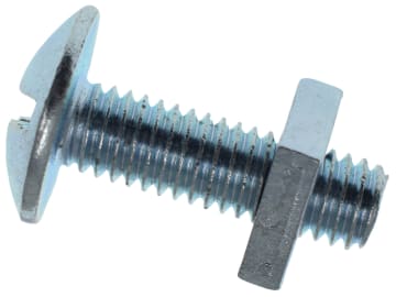 Roofing Bolt & Nut ZP M6 x 20mm (Box 50)                                        