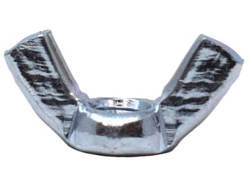 Wing Nut Bright ZP M6 Box 25                                                    