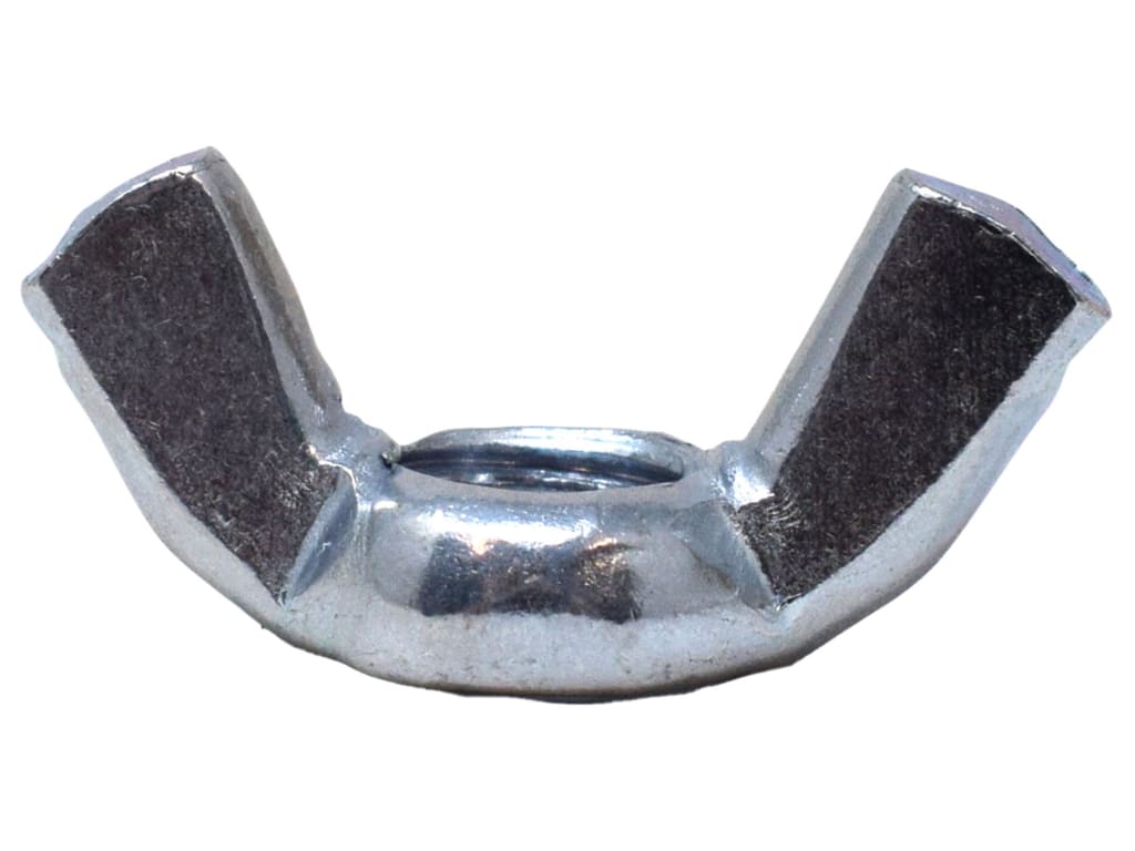 Wing Nut Bright ZP M8 Box 25                                                    