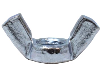 Wing Nut Bright ZP M10 Box 25                                                   