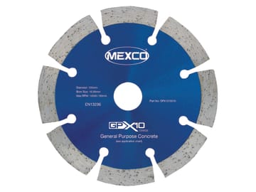 GPX10 Concrete Diamond Blade 105 x 16mm                                         