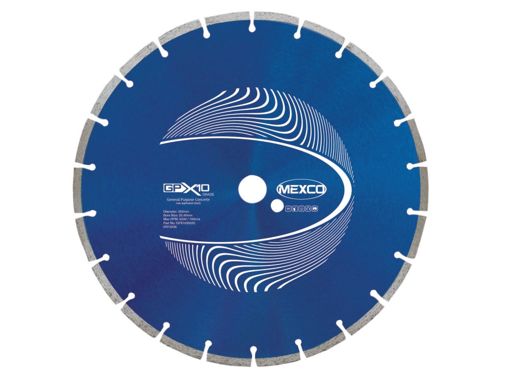 GPX10 Concrete Diamond Blade 350 x 25.4mm                                       