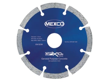 GPX10-8 Concrete Diamond Blade 115 x 22mm                                       