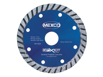 GP Concrete Turbo Diamond Blade 115 x 22mm                                      