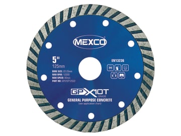 GP Concrete Turbo Diamond Blade 125 x 22mm                                      