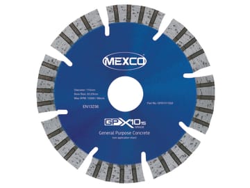 GPX10-15 Concrete Diamond Blade 115 x 22mm                                      