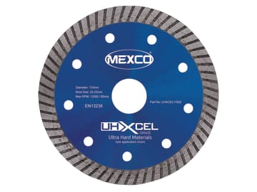 UHXCEL Ultra Hard Materials Diamond Blade 115 x 22mm                            