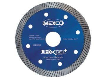 UHXCEL+ Ultra Hard Plus Diamond Blade 115 x 22mm                                