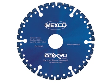 VBX90 Grade Universal Diamond Blade 115 x 22mm                                  
