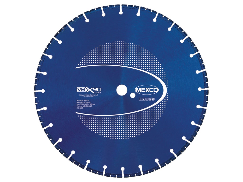 VBX90 Grade Universal Diamond Blade 400 x 25.4mm                                
